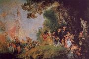 Jean-Antoine Watteau Pilgrimage to Cythera oil painting reproduction